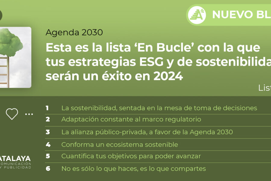 Esta es la lista ‘En Bucle’ con la que tus estrategias ESG y de sostenibilidad serán un éxito en 2024