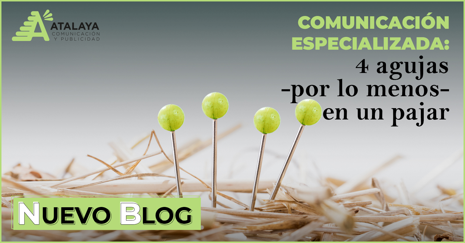 Comunicación especializada: cuatro agujas en un pajar